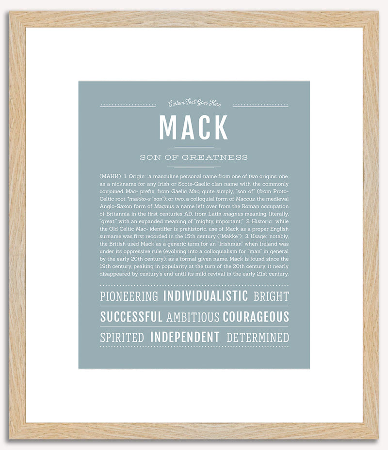 Mack | Name Art Print