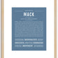 Mack | Name Art Print