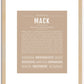 Mack | Name Art Print