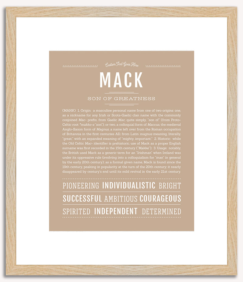 Mack | Name Art Print