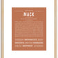 Mack | Name Art Print