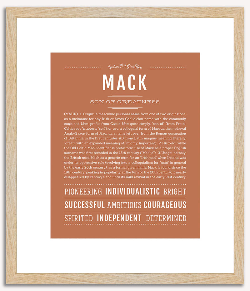 Mack | Name Art Print