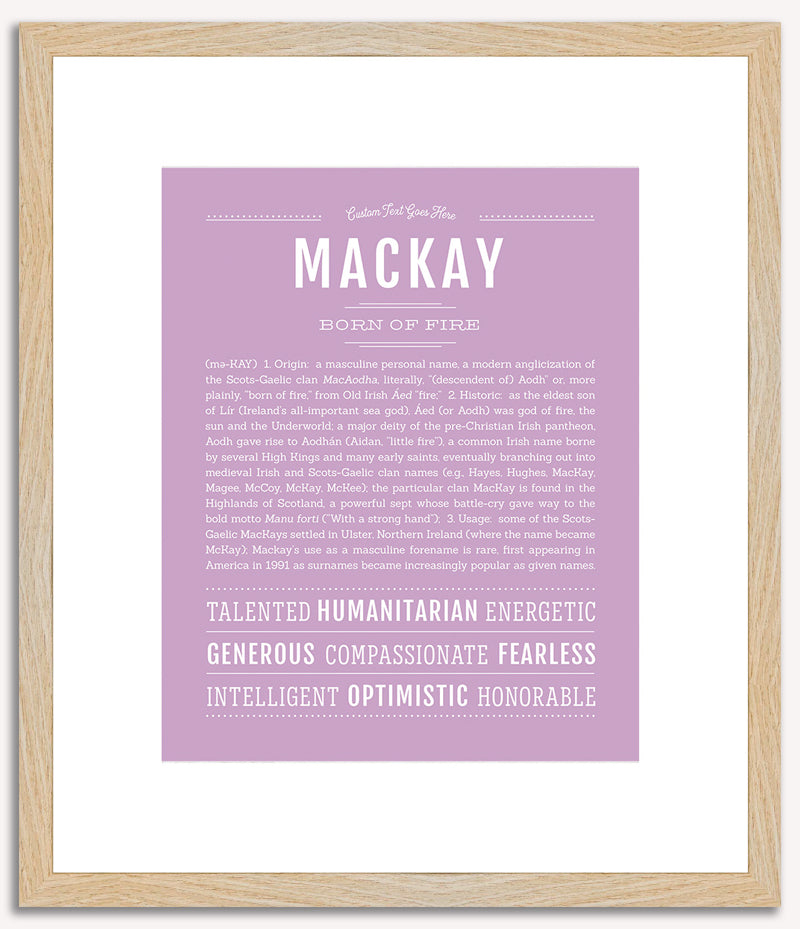 Mackay | Name Art Print