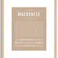 Mackenlee | Name Art Print