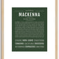 Mackenna | Name Art Print