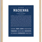 Mackenna | Name Art Print