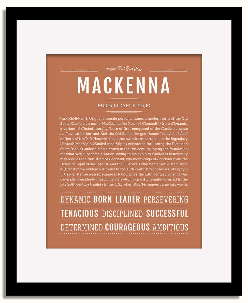 Frame Options | Terra Cotta | Black Frame, Matted