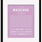 Frame Options | Lilac | Black Frame, Matted