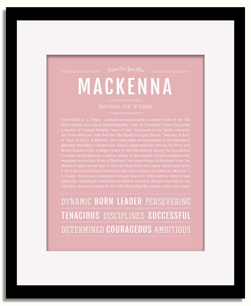 Frame Options | Dusty Rose | Black Frame, Matted