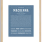 Mackenna | Name Art Print