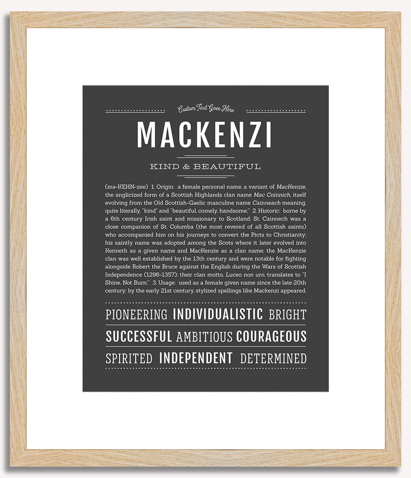 Mackenzi | Name Art Print