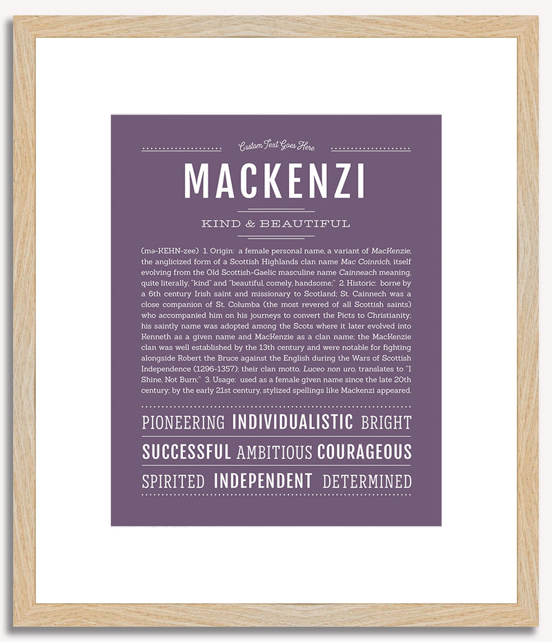 Mackenzi | Name Art Print