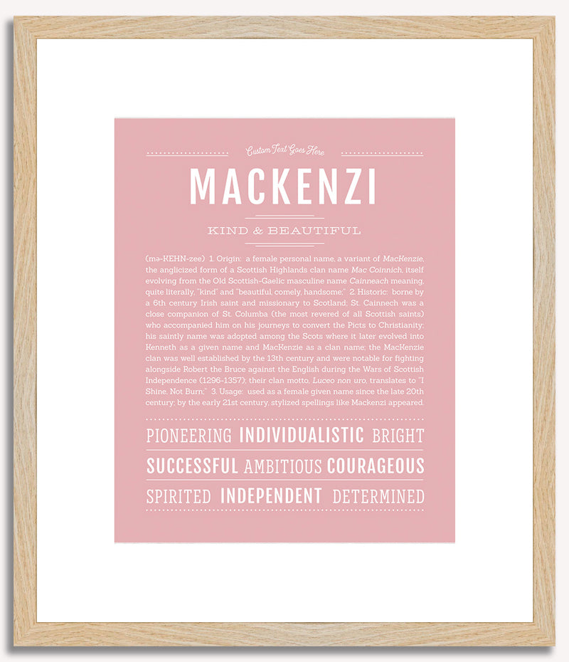 Mackenzi | Name Art Print