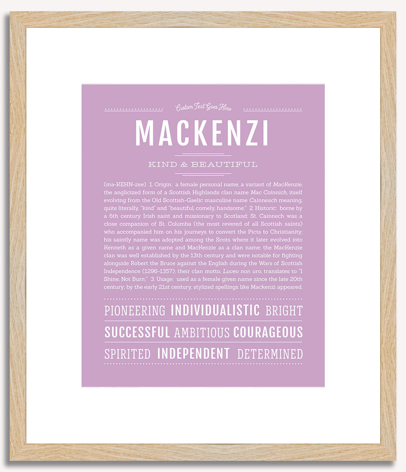 Mackenzi | Name Art Print