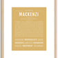 Mackenzi | Name Art Print