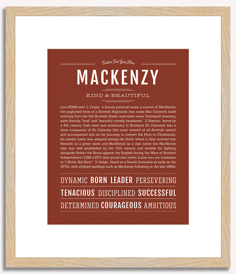 Mackenzy | Name Art Print