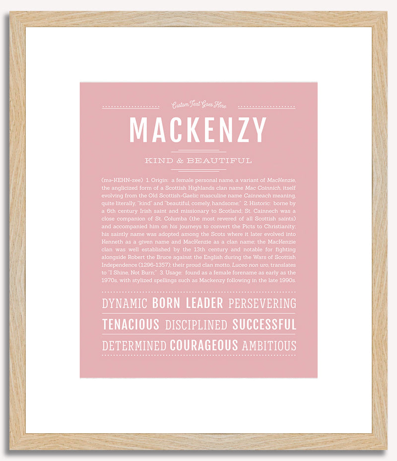 Mackenzy | Name Art Print