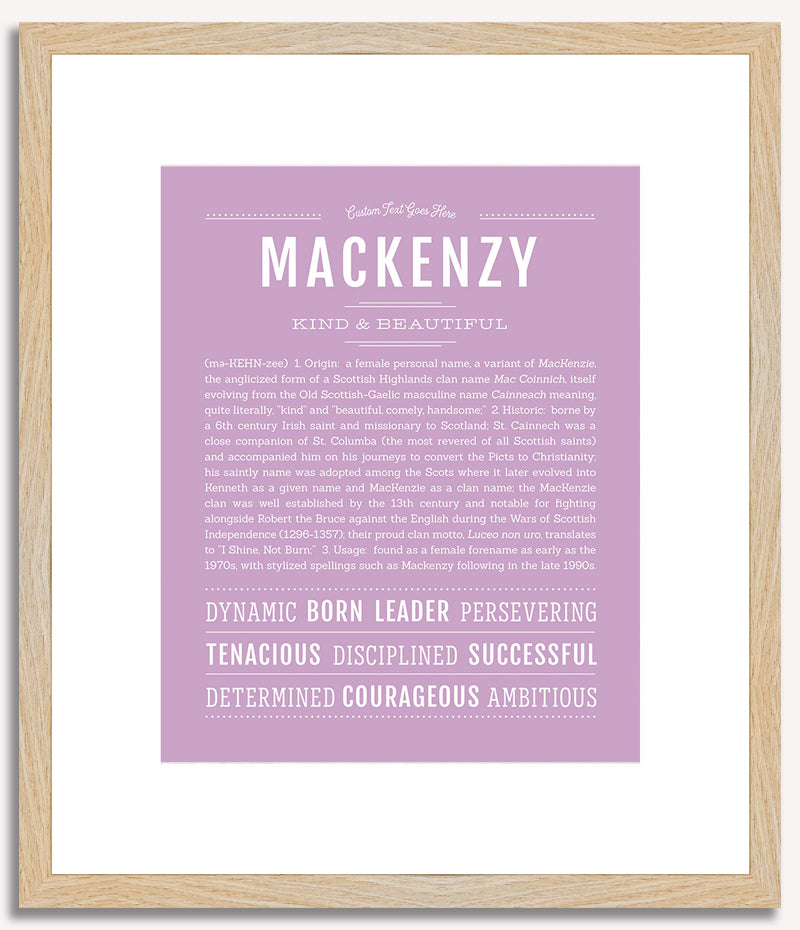 Mackenzy | Name Art Print