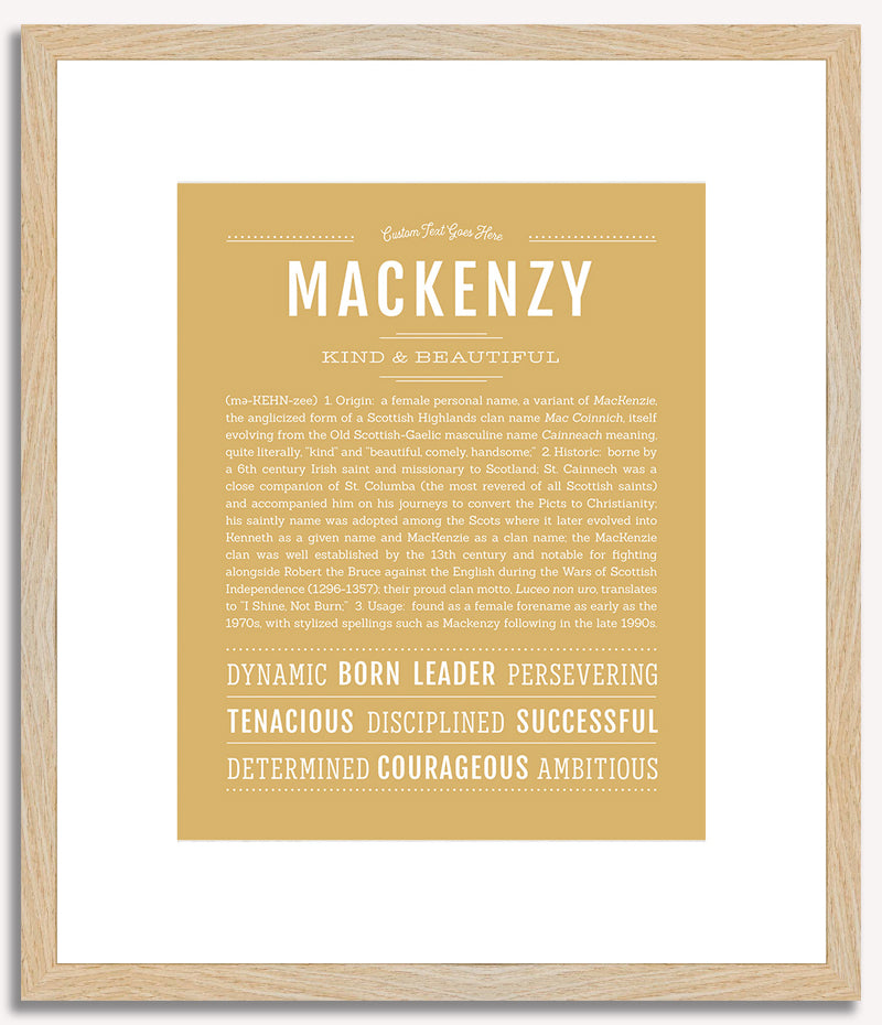 Mackenzy | Name Art Print