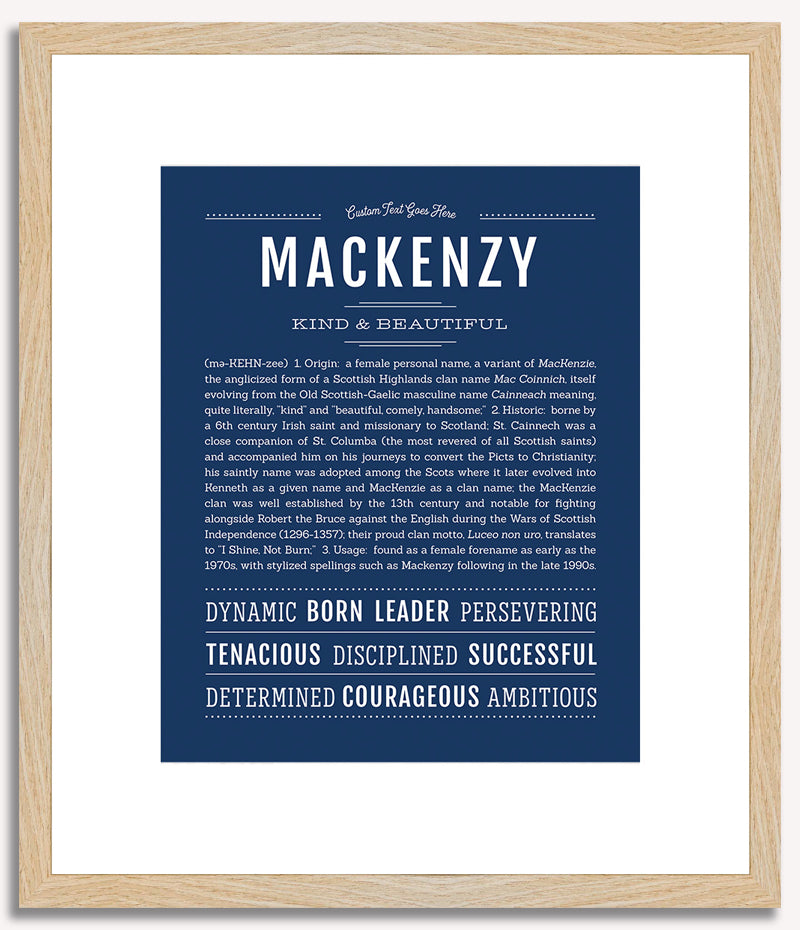 Mackenzy | Name Art Print