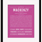 Frame Options | Dark Pink | Black Frame, Matted