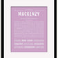 Frame Options | Lilac | Black Frame, Matted