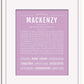 Frame Options | Lilac | White Frame, Matted