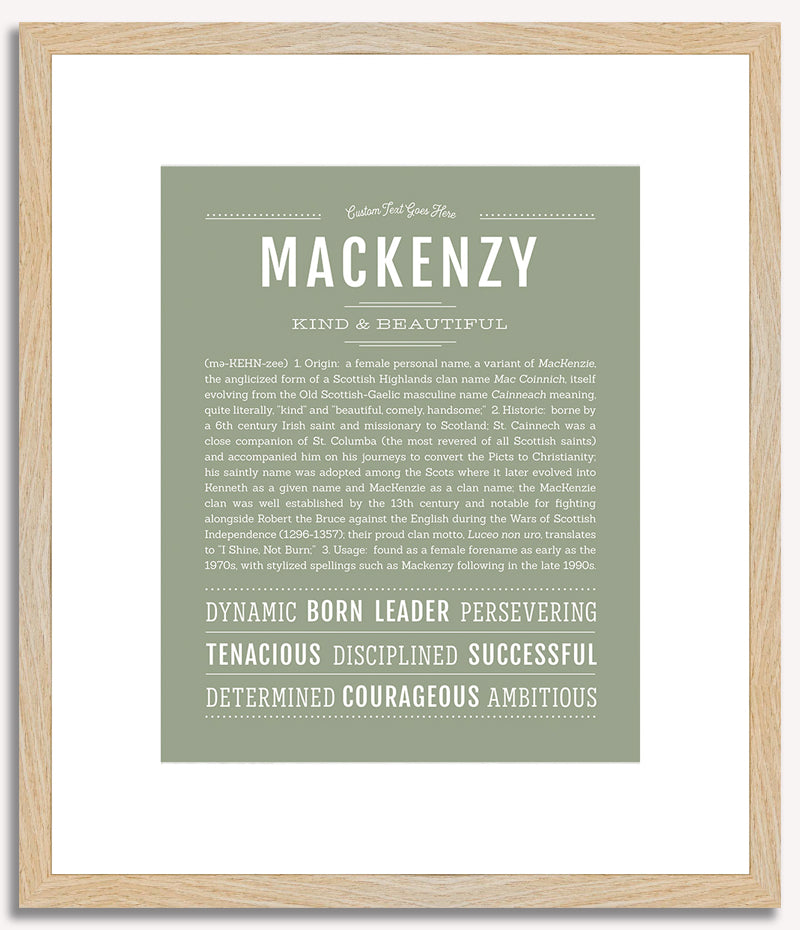 Mackenzy | Name Art Print