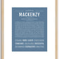 Mackenzy | Name Art Print