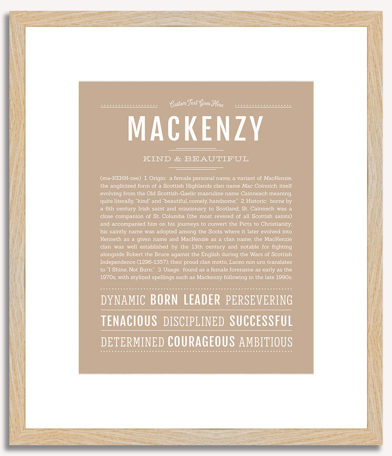 Mackenzy | Name Art Print