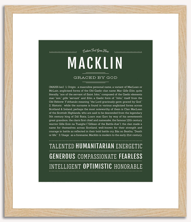 Macklin | Name Art Print