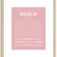 Macklin | Name Art Print