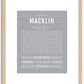 Macklin | Name Art Print