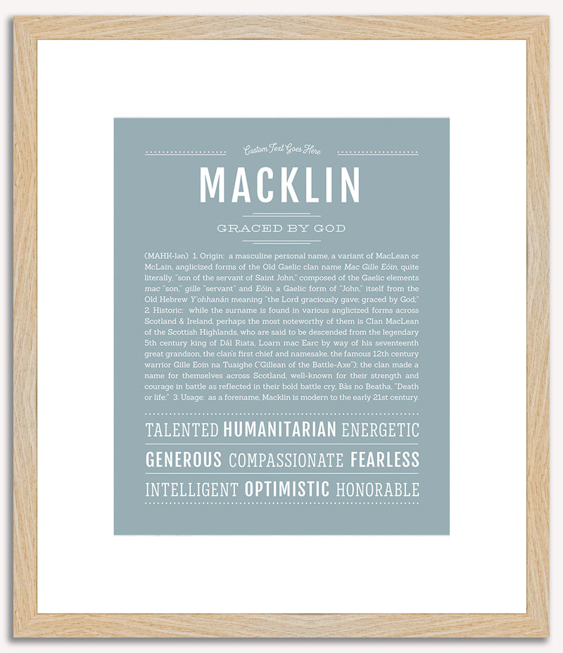 Macklin | Name Art Print