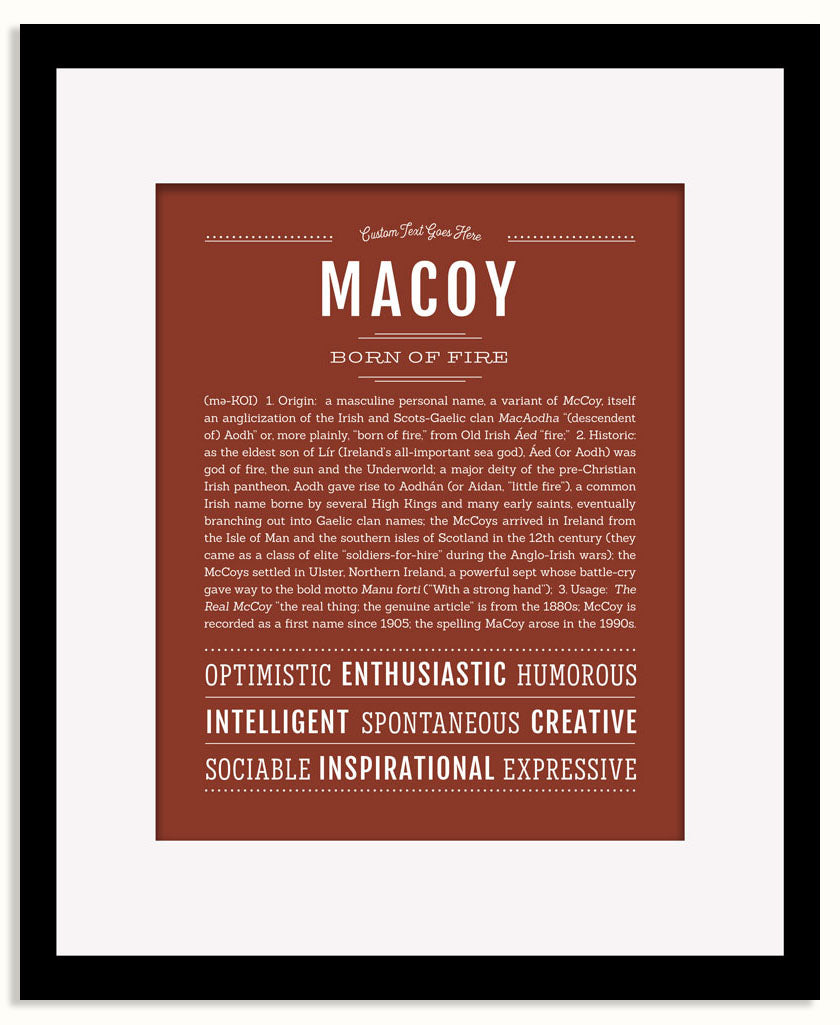 Frame Options | Bordeaux | Black Frame, Matted