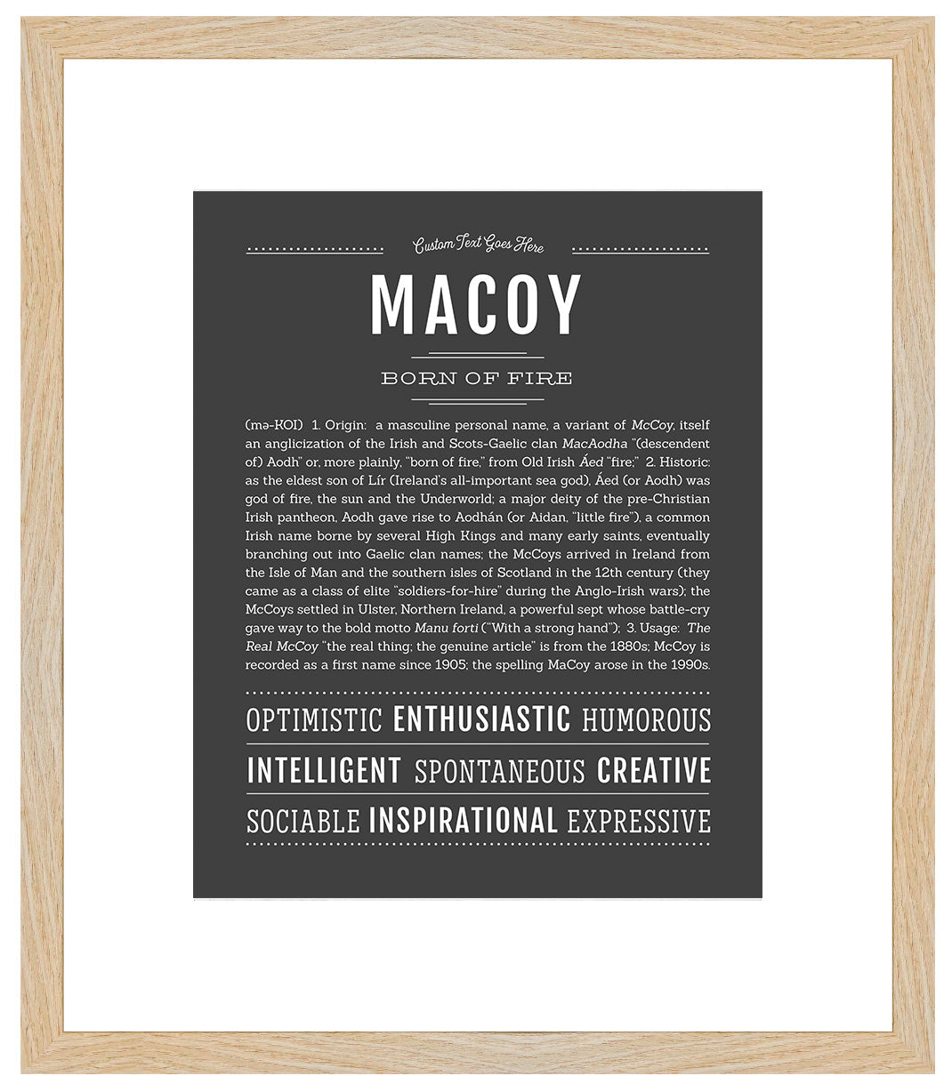 Frame Options | Charcoal Gray | Maple Frame, Matted
