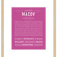 Frame Options | Dark Pink | Maple Frame, Matted