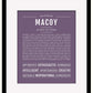 Frame Options | Deep Purple | Black Frame, Matted