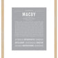 Frame Options | Light Gray | Maple Frame, Matted