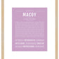 Frame Options | Lilac | Maple Frame, Matted