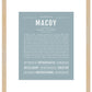 Frame Options | Powder Blue | Maple Frame, Matted