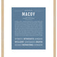 Frame Options | Steele Blue | Maple Frame, Matted