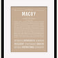 Frame Options | Tan | Black Frame, Matted