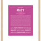 Frame Options | Dark Pink | Maple Frame, Matted