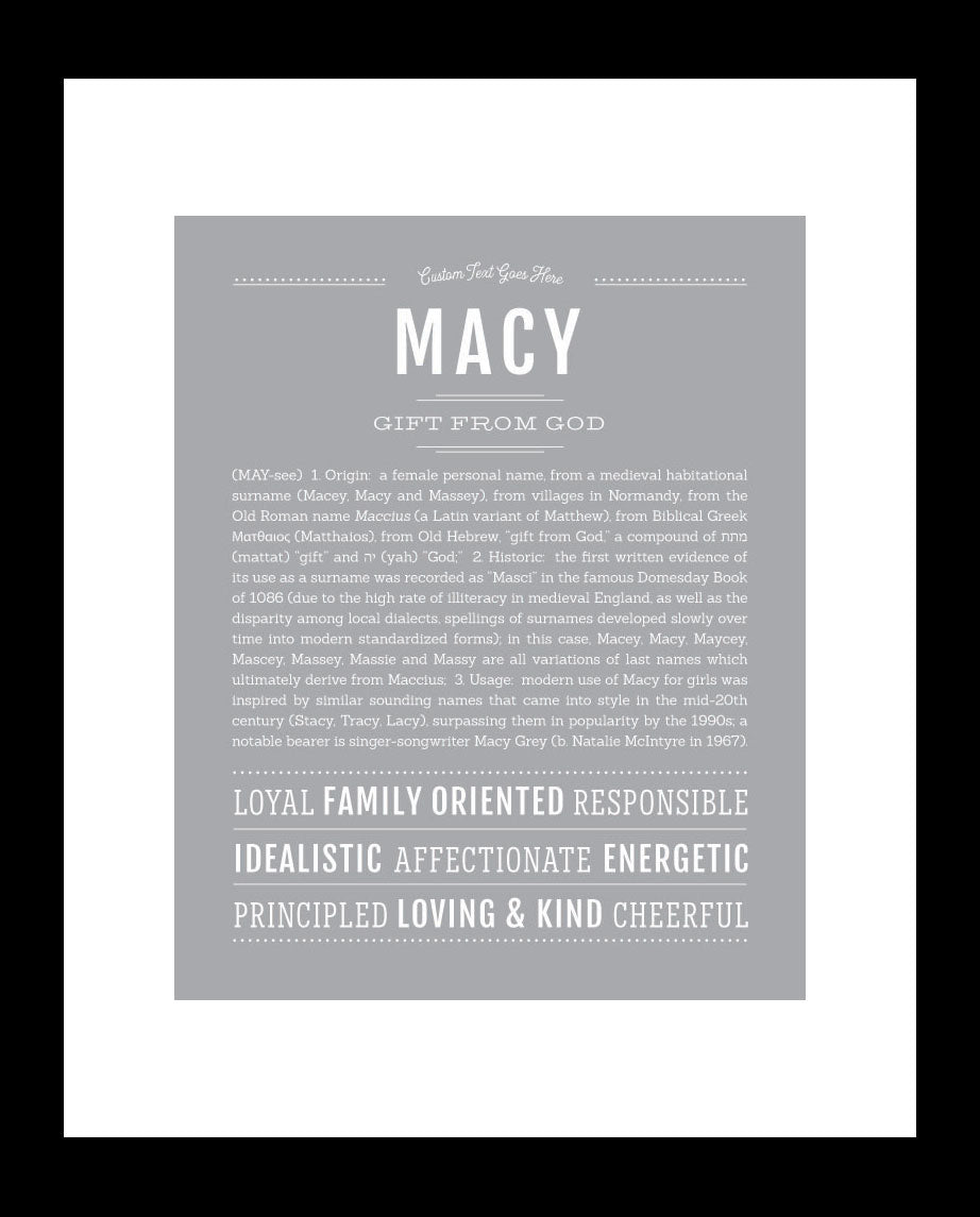 Frame Options | Light Gray | Black Frame, Matted