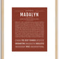 Madalyn | Name Art Print