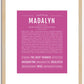 Madalyn | Name Art Print