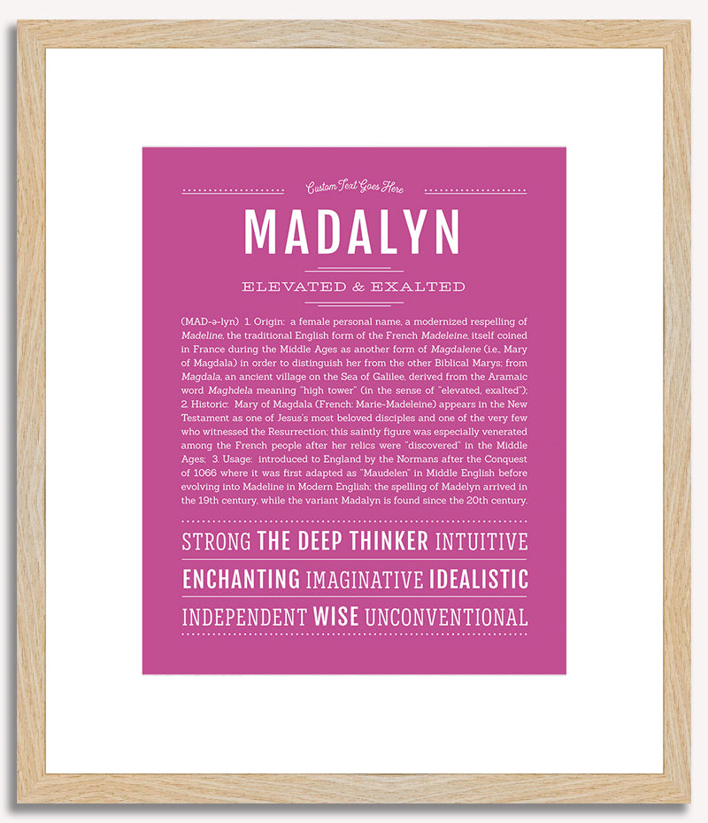 Madalyn | Name Art Print