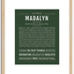 Madalyn | Name Art Print