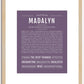 Madalyn | Name Art Print